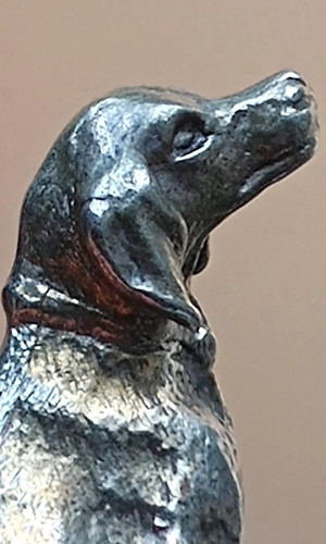 Jagdhund silber 800 schwer - 800,,