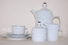 Kaffeeservice 20tlg 4003 Platinrand Kaiser Porzellan