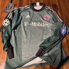 FC Bayern München Trikot Adidas Gr. 164 #1 Oliver Kahn grün Champions league  