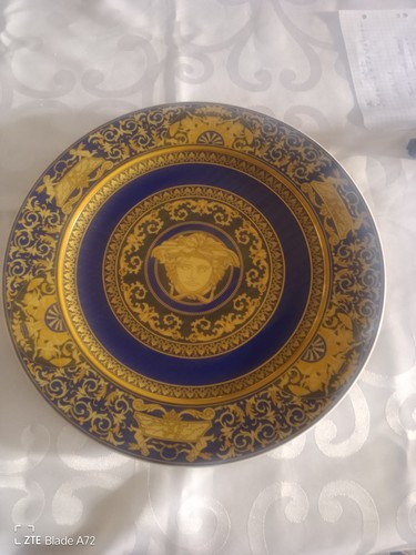 Versace wandteller medusa blue - wandteller,
