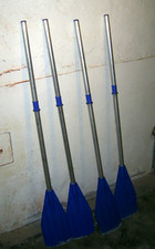 4 Paddel Schlauchboot Kajak Aluminium Kunststoff schraubbar blau