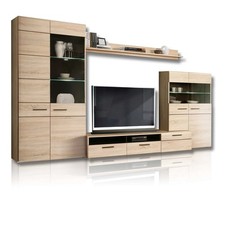 Wohnwand - Eiche Sonoma-Wenge