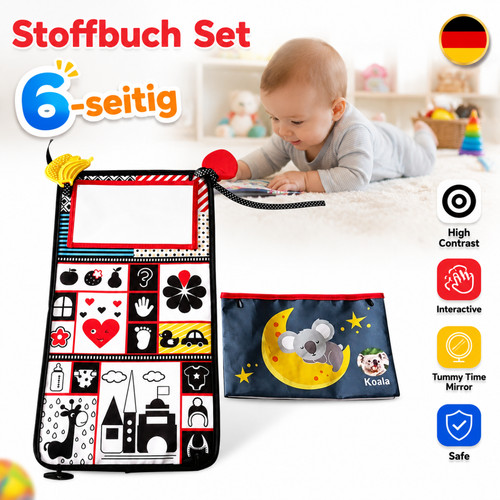 Stoffbuch baby kontrast - stoffbuch,