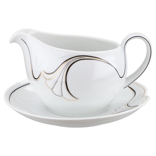 Sauciere mit teller tlg - mit, 2-tlg