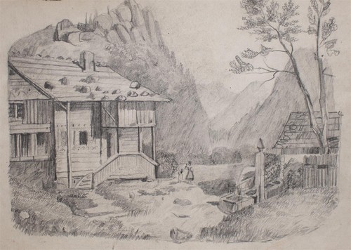 Landschaft mit haus - mit,