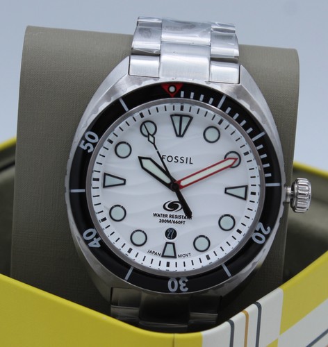 Fossil breaker silver white - breaker,