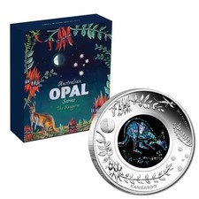 Australian Opal Series 1 oz Silver Kangaroo Känguru PP 2013 1 Unze 0.999 Silber