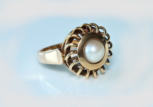 Vintage goldring mit - goldring,
