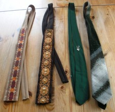 3 x Herren Trachten Krawatten + Orbis-Krawatte