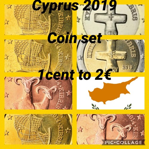 Zypern 8x münzen set - 🇨🇾,