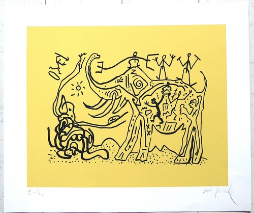Penck gelber elefant - penck, elefant"