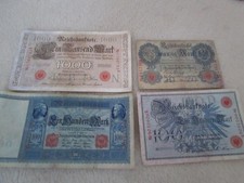 Konvolut alte Deutsche Geldscheine