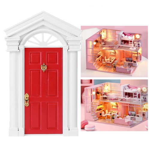Red glatte lack puppenhaus - red,