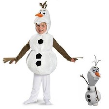 Kinder Plüsch Kostüm Gefroren Kind Weiß Schneemann Kind Jungen Cosplay 2025