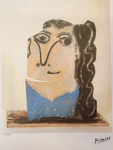 Picasso lithographie 38x28 - picasso, 38x28,5