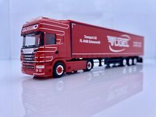 Herpa Scania R500 Planen-Sattelzug Vögel Liechtenstein in rot - 1:87