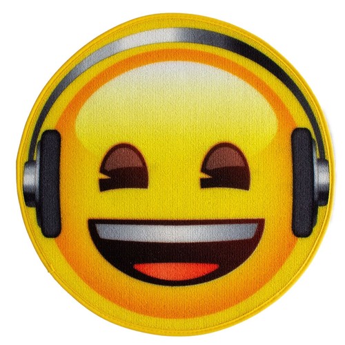 Smily emoji kopfhörer rund - emoji,