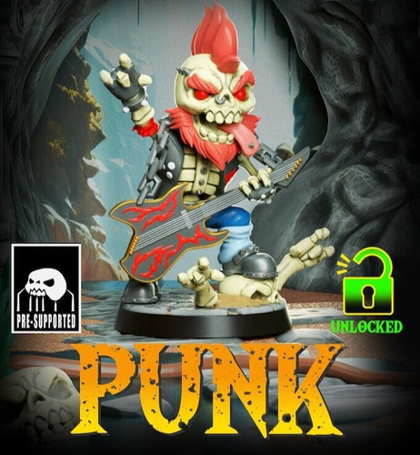 28mm skeleton punk chibi d - punk,