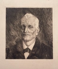 Radierung, Porträt, Ende 19