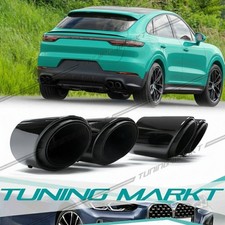 Schwarze Auspuffblenden