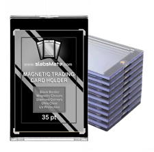 10x 35pt Magnetic Card Sammelkarten Mag Holder One Touch Black Border UV Schutz