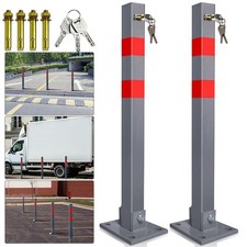 Absperrpfosten Klappbar umlegbar 1-5 Set Parkplatzsperre abschließbar