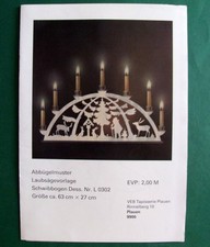 DDR Schwibbogen Laubsägevorlage Futterkrippe im Wald Abbügelmuster Holz Ostalgie