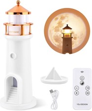 Leuchtturm Deko, LED Mondlicht Projektor Lampe mit Fernbedienung Mond Nachtlicht