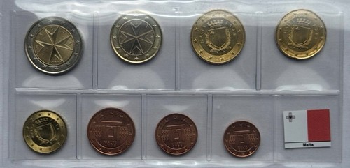 Malta euro kursmünzensatz - malta, euro-kursmünzensatz
