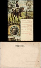 Postcard Kolin Kolín Mehrbild Reiter Stadt František Kmoch 1912