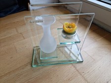Rosenvase aus Glas mit Teelichthalter - Deko von Formano.