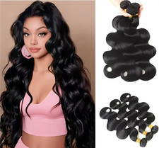 16, 18, 20 Zoll Konvolut - Körperwellen Bündel Echthaar 100% unverarbeitet brasilianisch
