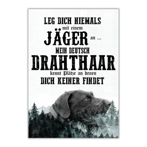 Schild deutsch drahthaar dog - schild,