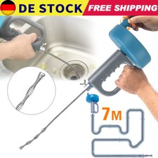 Rohrreinigungsspirale 7 Meter Rohr Pistole Abflussreiniger Rohrreinigungswelle.