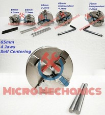 6x Mini Drehbankfutter Set