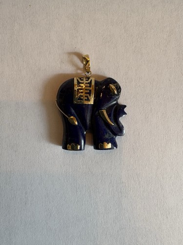 Elefant anhänge lapislazuli - elefant,