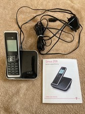 Telekom Sinus 206 Festnetztelefon Mobilteil Basisstation Ladestation (gebr.)
