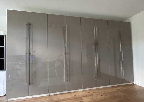 Pax kleiderschrank taupe grau - taupe,