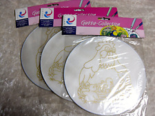 Seidenmalerei Fensterbild "Henne mit Küken",20 cm,rund,Pongé 8 - OVP