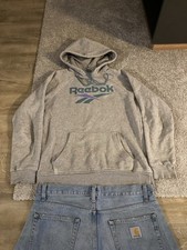 Reebok Hoodie Größe S Grau