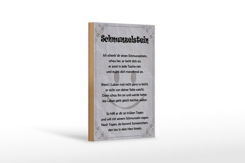Holzschild spruch 12x18 - holzschild,