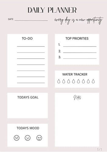 Daily planer tagesplaner - tagesplaner, &