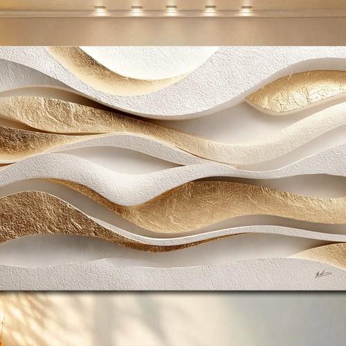 Leinwandbild xxl abstrakt gold - leinwandbild,