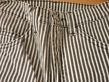 Mustang Jeans Hose Stretch Disco 80er90er Vintage Streifen Skinny Gr. 27/30 Punk