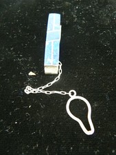 Tie Clip 950 Silver Lapis