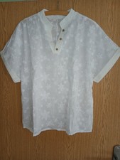 Damenbluse Weiß Gr. XL