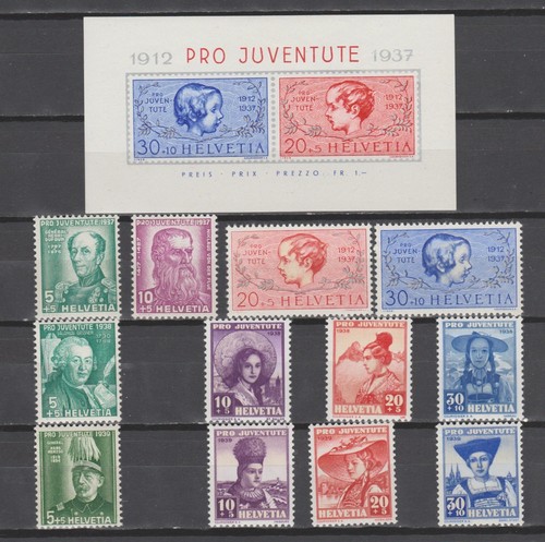Schweiz 1937 1939 pro - 1937-1939,