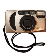 Praktica Super Zoom 140 AF Point & Shoot Analogkamera Kompaktkamera Silber