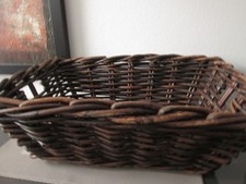 Ikea Weidenkorb Rattankorb Dekokorb Korb Rattan schwarz  50x35x17 eckig Deko