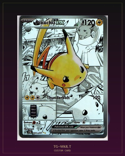 Pikachu comic style custom - pikachu,